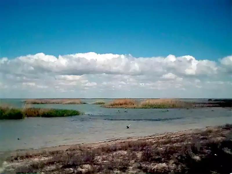 Побережье Каспийского моря в городе Актау (Шевченко)