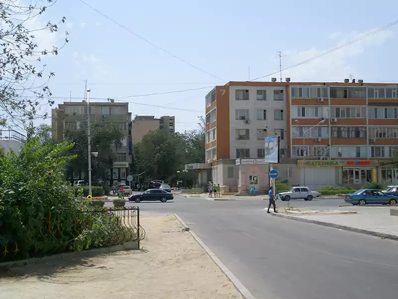 Вид на 5 микрорайон 7 дом в городе Актау (Шевченко)