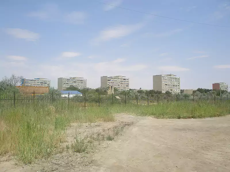 Вид на 1 микрорайон города Актау (Шевченко)