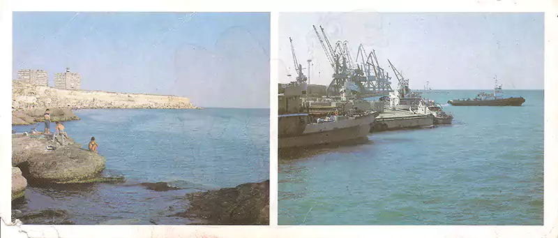 Городской маяк. Морской порт Актау