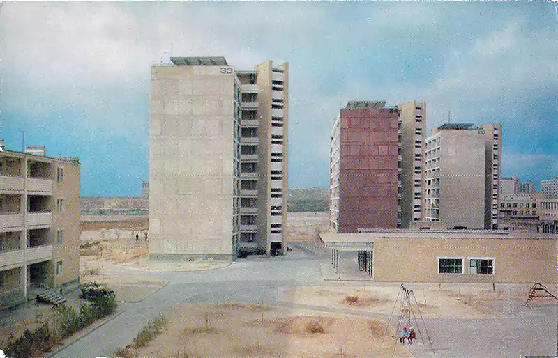 Город Шевченко. Жилые дома. 1972 год.