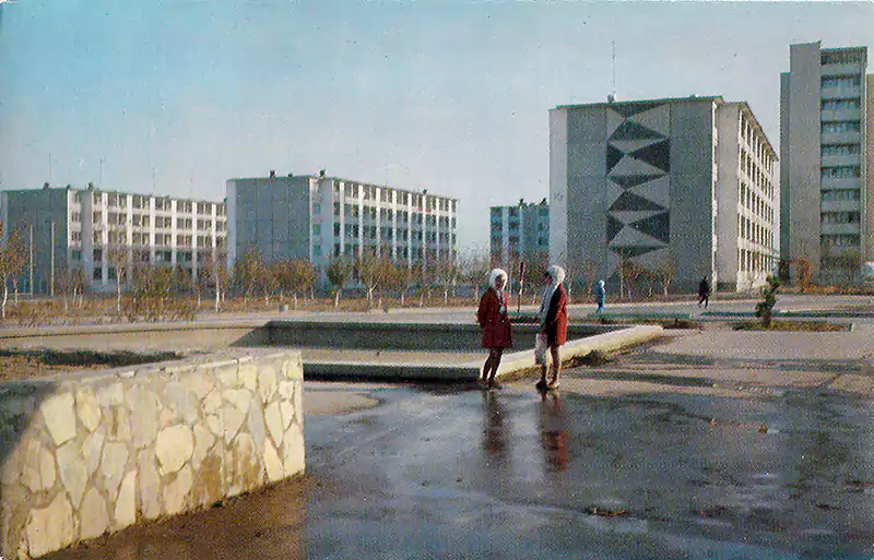 Город Навои. Центр. 1972 год.